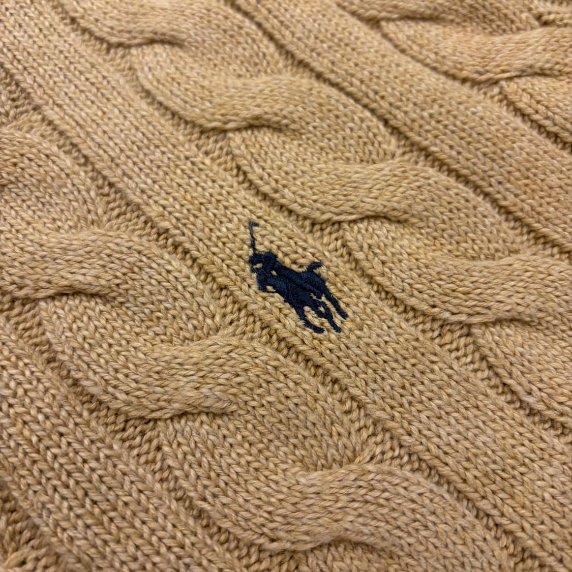 [S] 폴로 랄프로렌 신형 큐알 꽈배기 니트 베이지 B683 상품이미지4