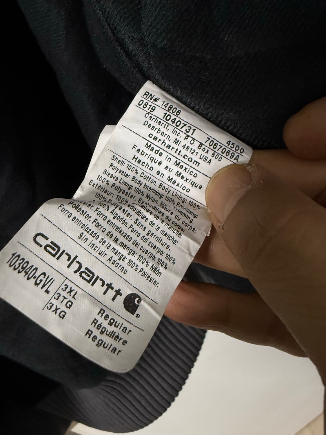 칼하트 본 커스텀 워크 후드 오버핏 봄버자켓 상품이미지9