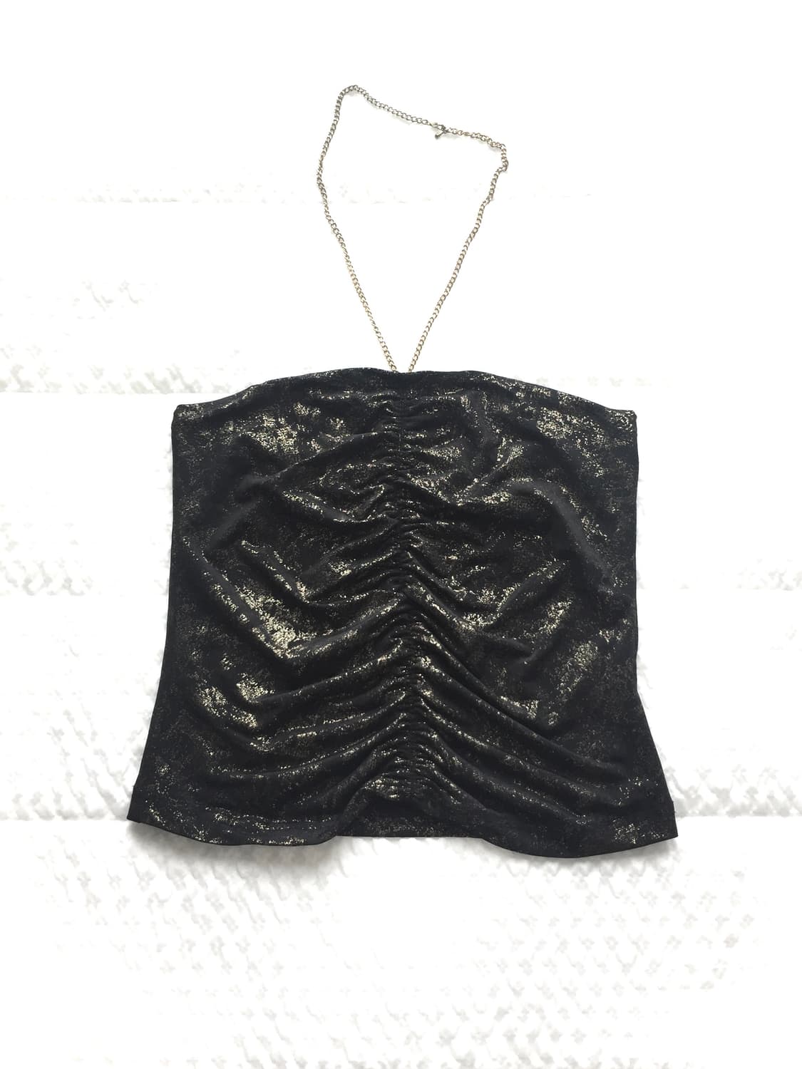 Gyaru Chain Halter Top 오네갸루 체인 홀터 탑 상품이미지1