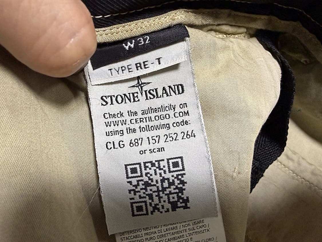 스톤 아일랜드 카고 바지 남성용 32인치 상품이미지8
