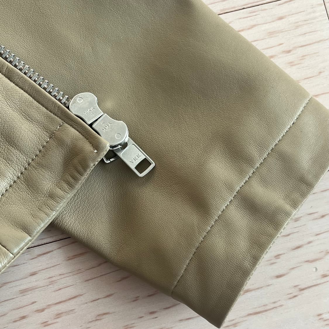 선플라워 레더 트러커 카키 46 상품이미지6