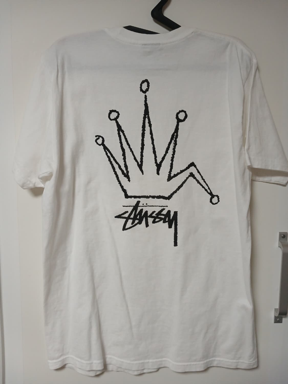 스투시 브로큰 크라운 티셔츠 화이트 m 상품이미지1