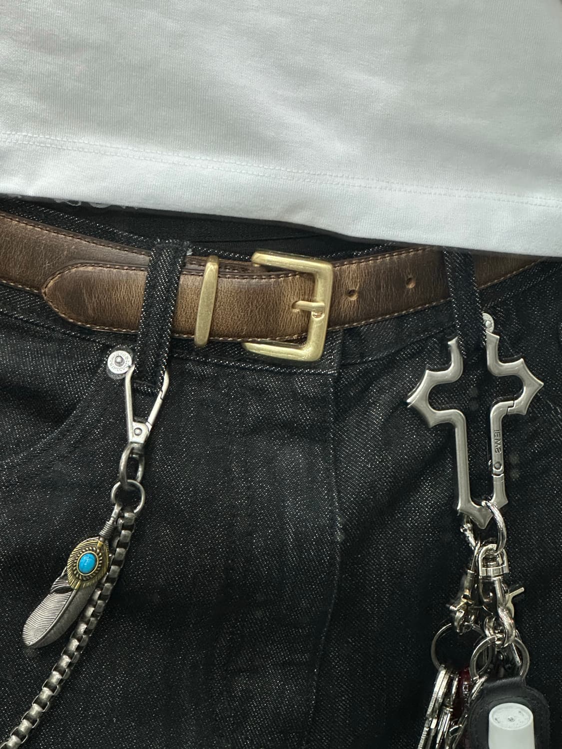 Vintage Gold belt - 빈티지 골드 벨트 상품이미지6