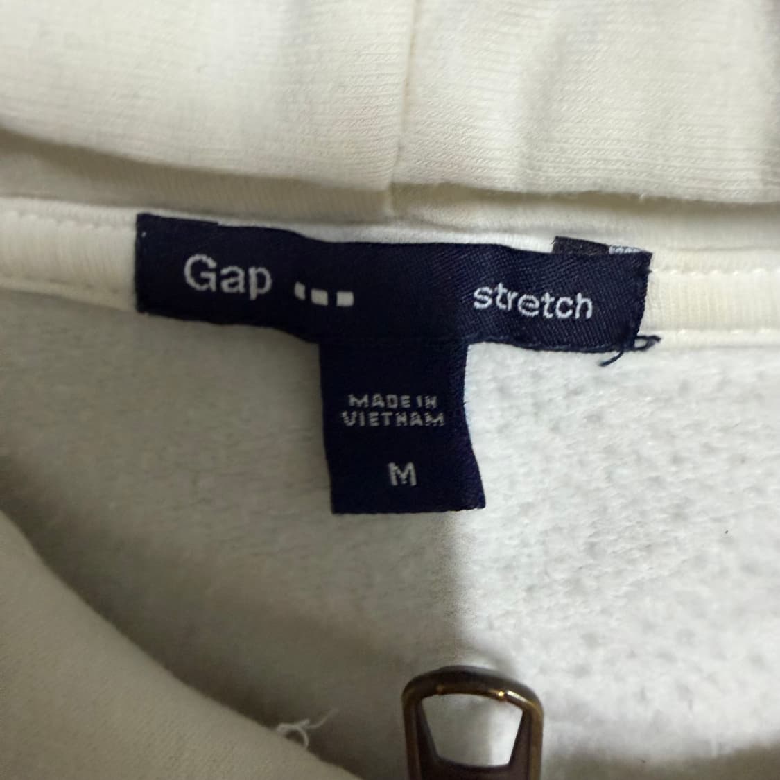 갭 화이트 후드집업 m 상품이미지3