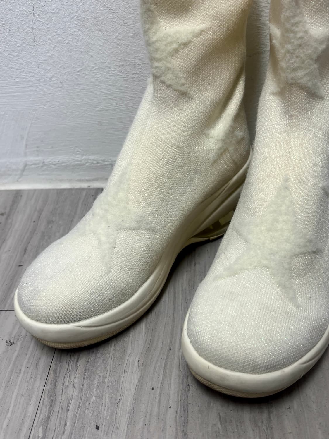 [00‘s Kitsch] Ivory Star Shoes 상품이미지4