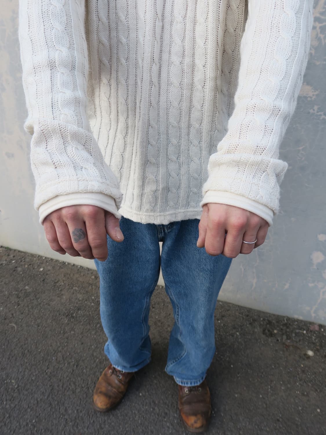 빔즈 Beams 과배기 골지 니트 상품이미지1