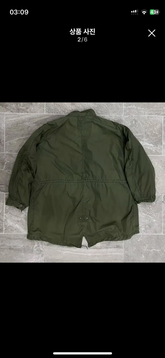 오리지널 M65 피쉬테일 파카 XL 상품이미지2