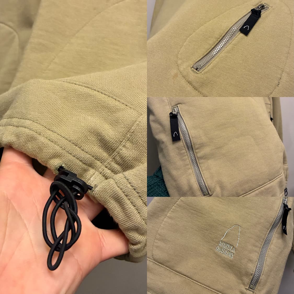 (L)시에라 디자인 유틸리티 3포켓 스웻셔츠 맨투맨 카키 상품이미지7