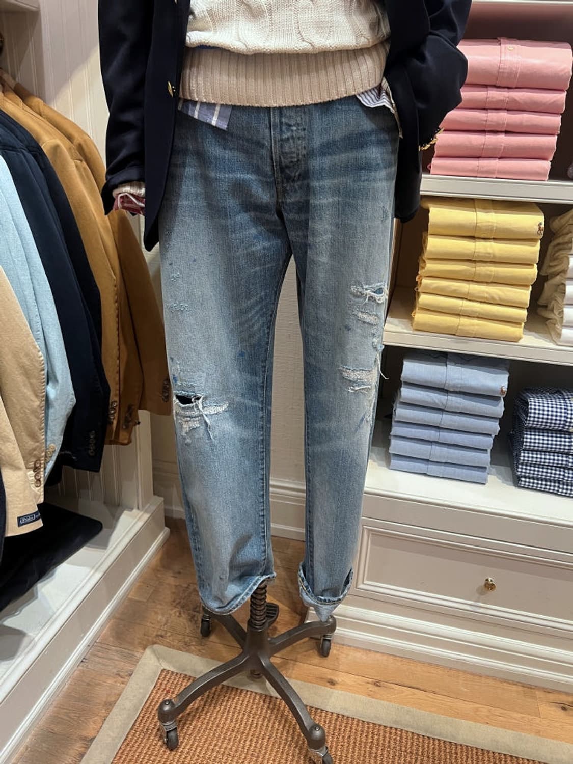 폴로 랄프로렌 클래식핏 디스트레스트 진 38 상품이미지1