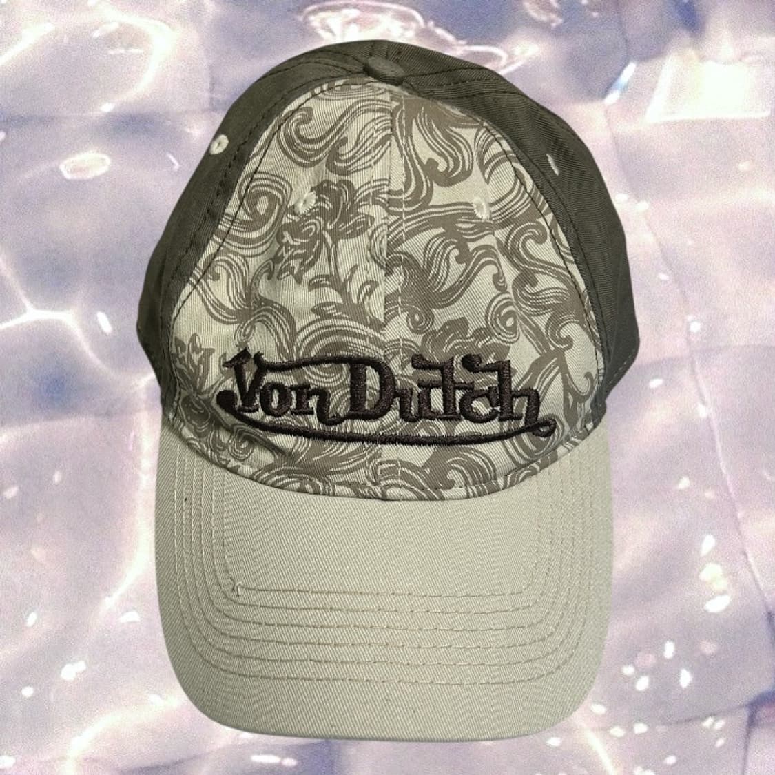 본더치 빈티지 볼캡 모자 y2k 페이즐리 패턴 브라운 상품이미지2