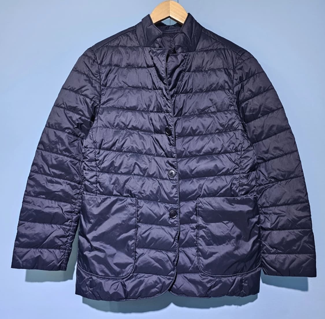 빈폴 남성 거위털 다운 코트 네이비 내피분리 100 상품이미지2