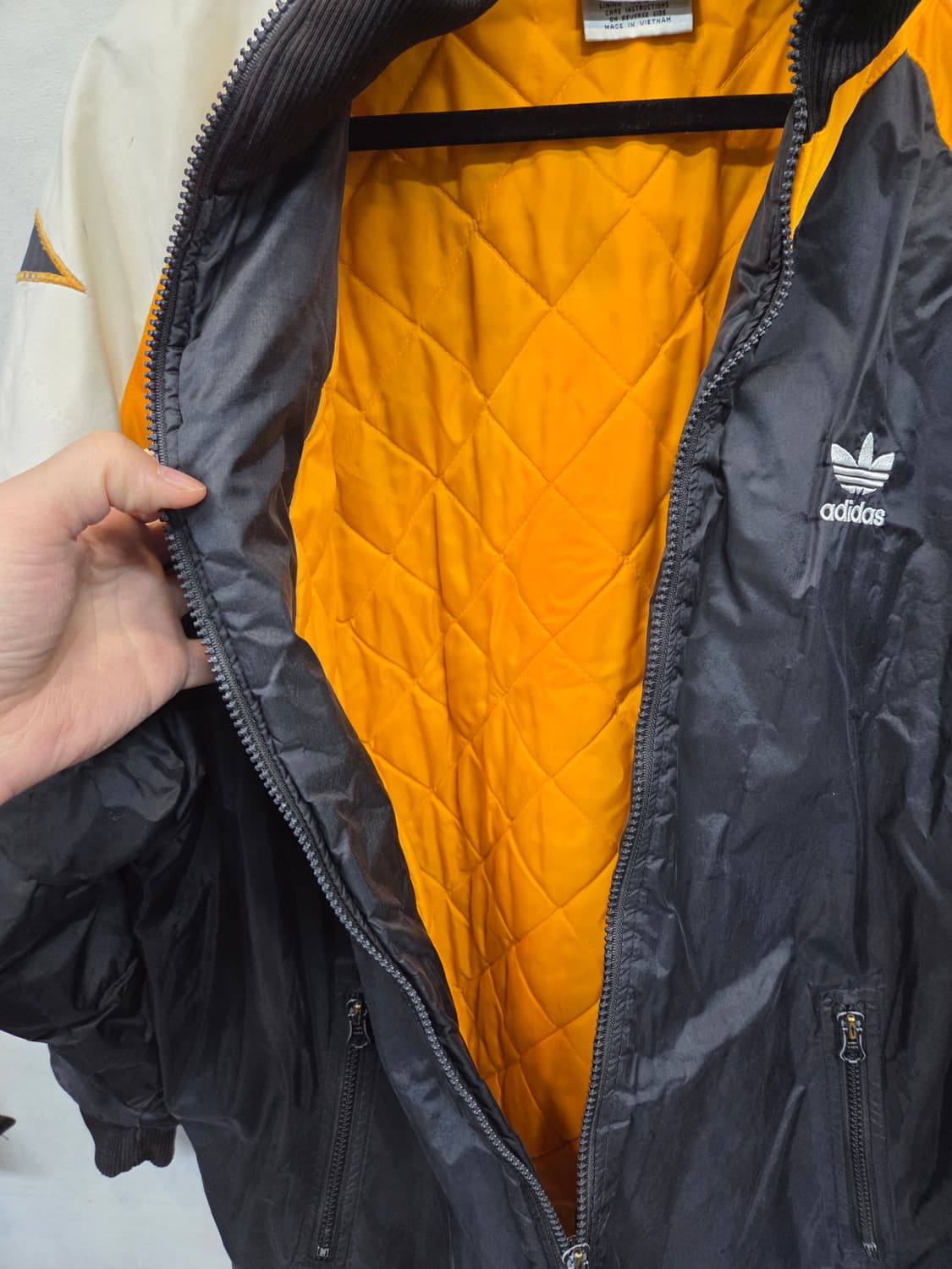 아디다스 올드스쿨 빅트레포일 백로고 안감퀄팅 자켓 L 상품이미지4
