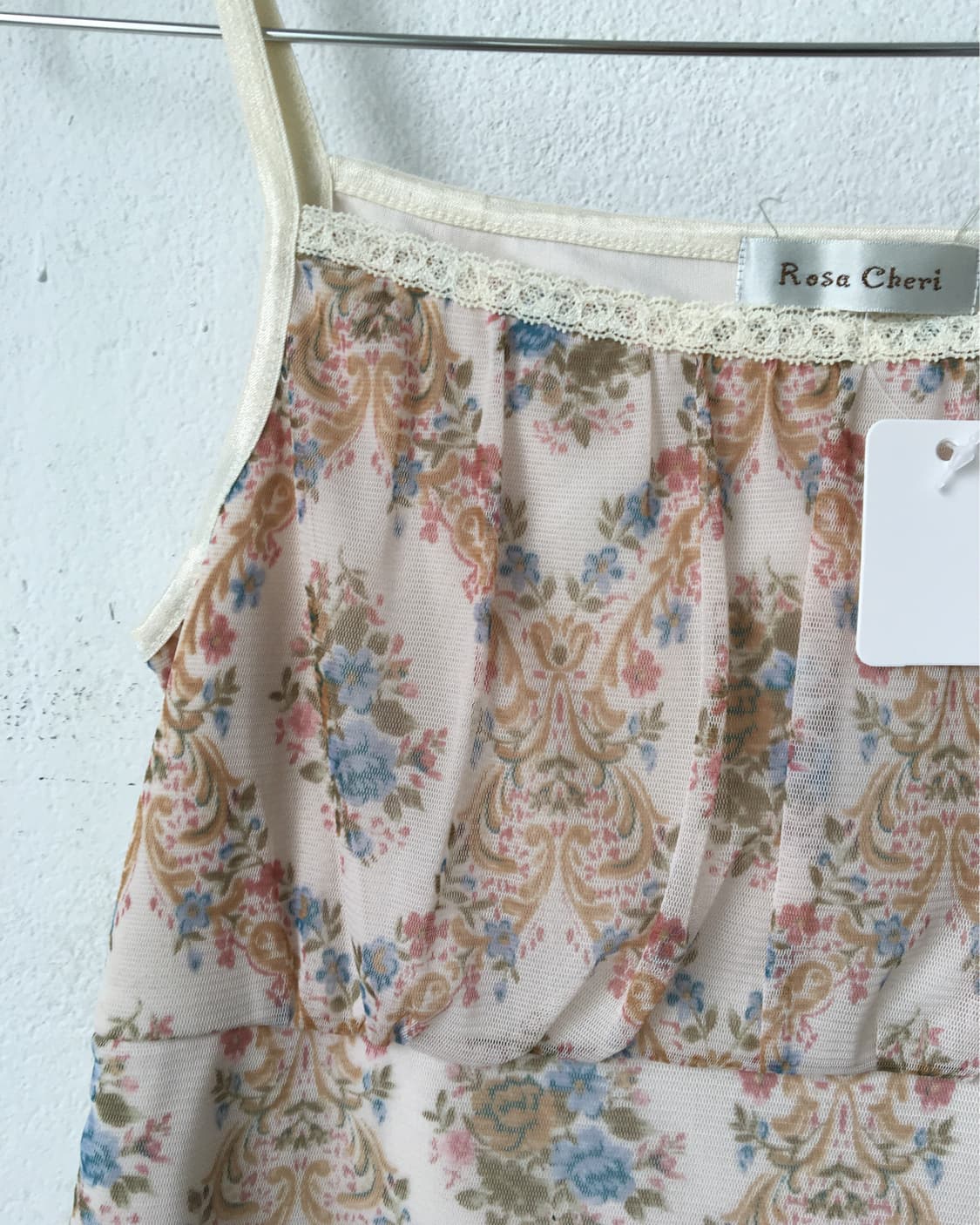 Rosa cheri ornament pattern sleeveless 상품이미지4