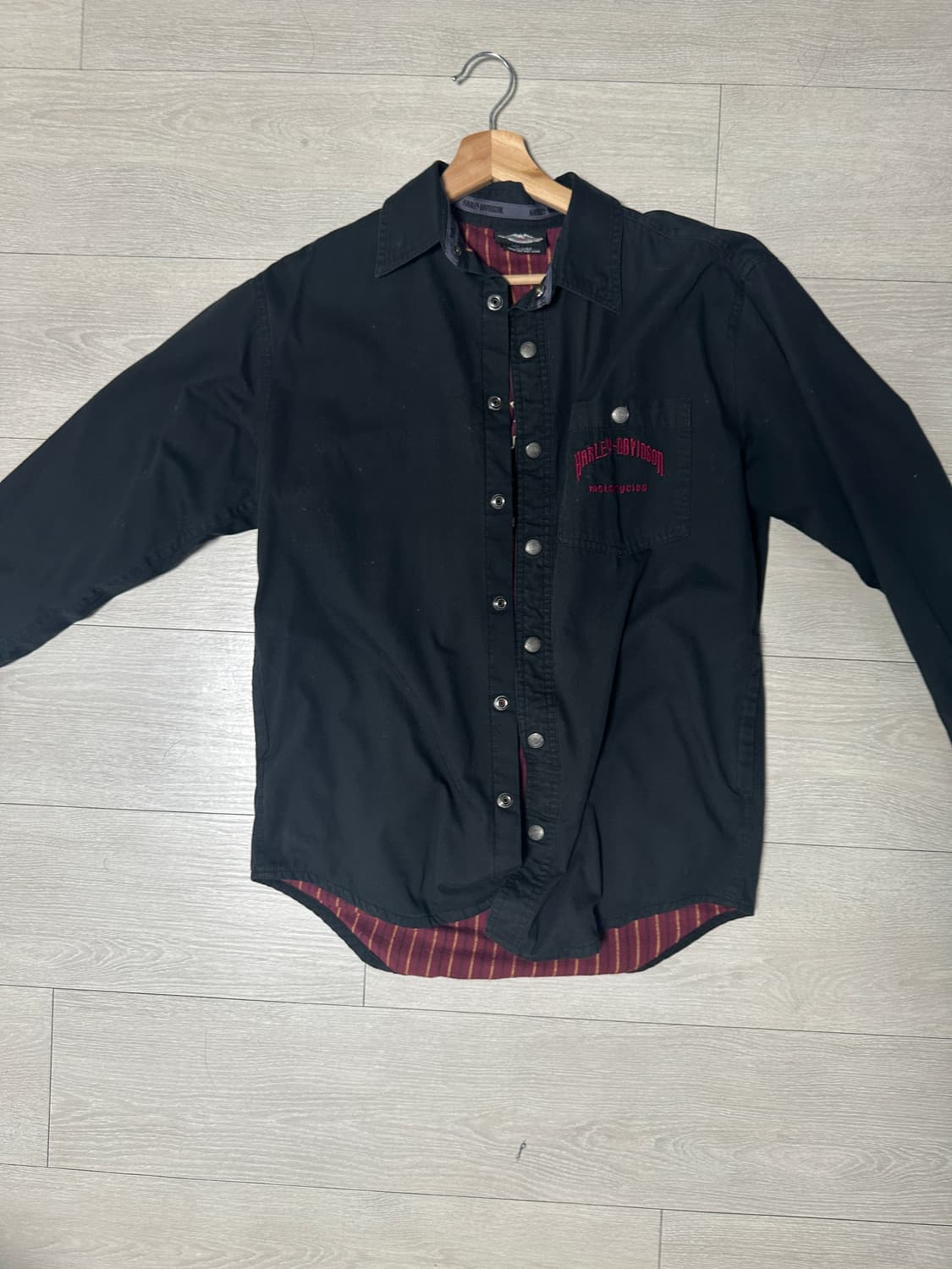할리 데이비슨 플란넬 안감 버튼 자켓 상품이미지1