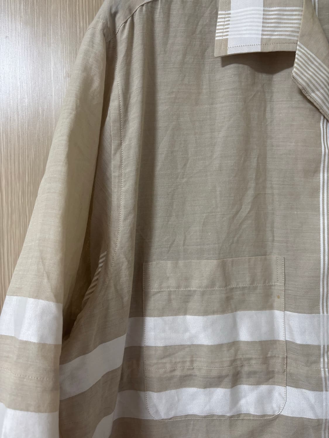 돌체앤가바나 베이지 스트라이프 셔츠 남방 상품이미지4