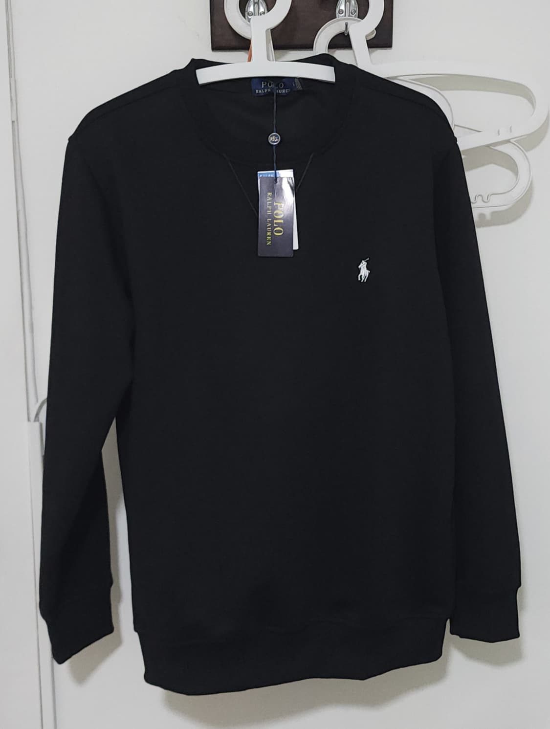 폴로랄프로렌 블랙 맨투맨 화이트포니 (L) 상품이미지1