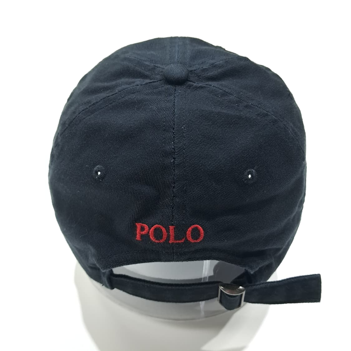 CL838 폴로 레드포니 블랙 볼캡 모자 상품이미지5