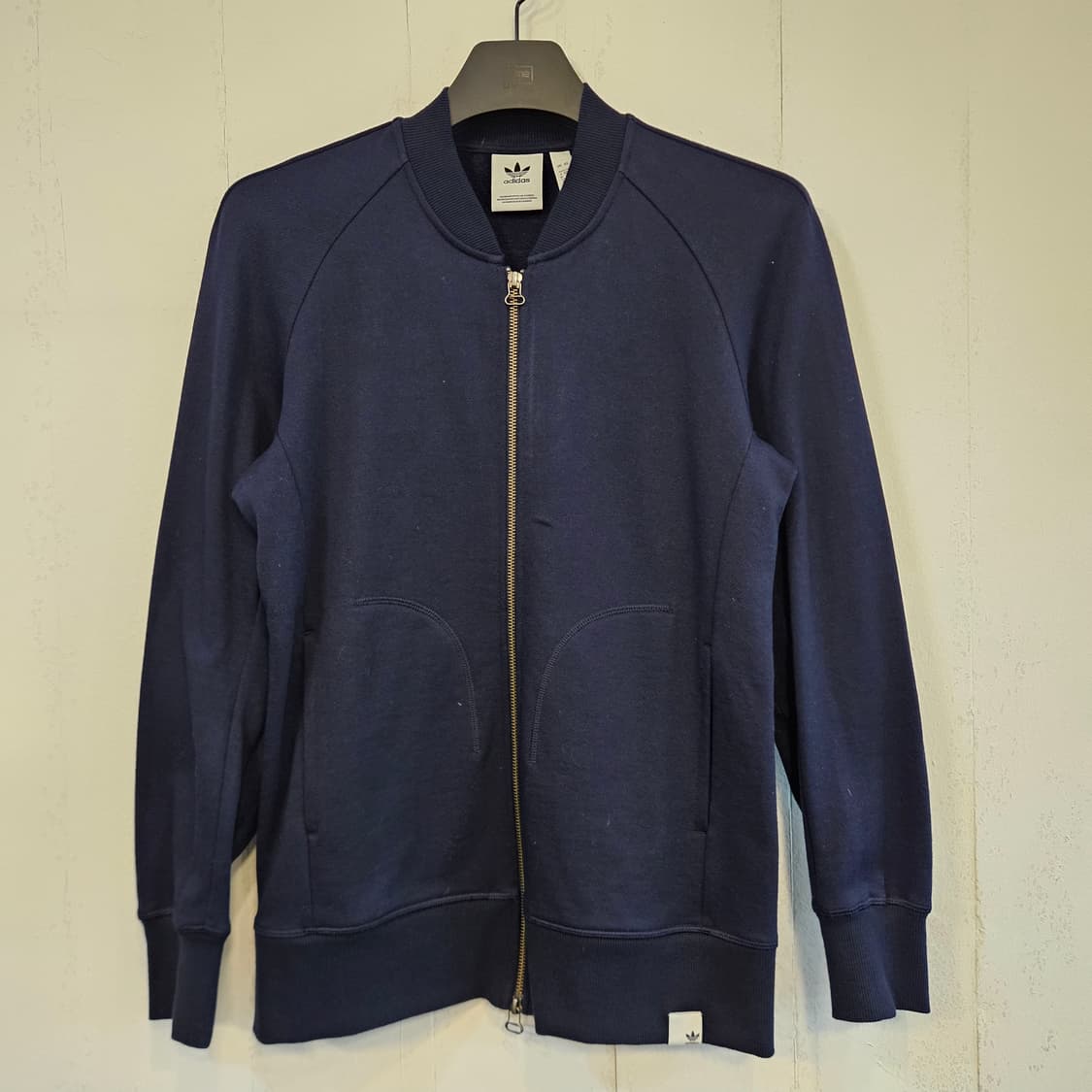 95(M)아디다스 네이비 봄버 자켓 일본판 상품이미지1
