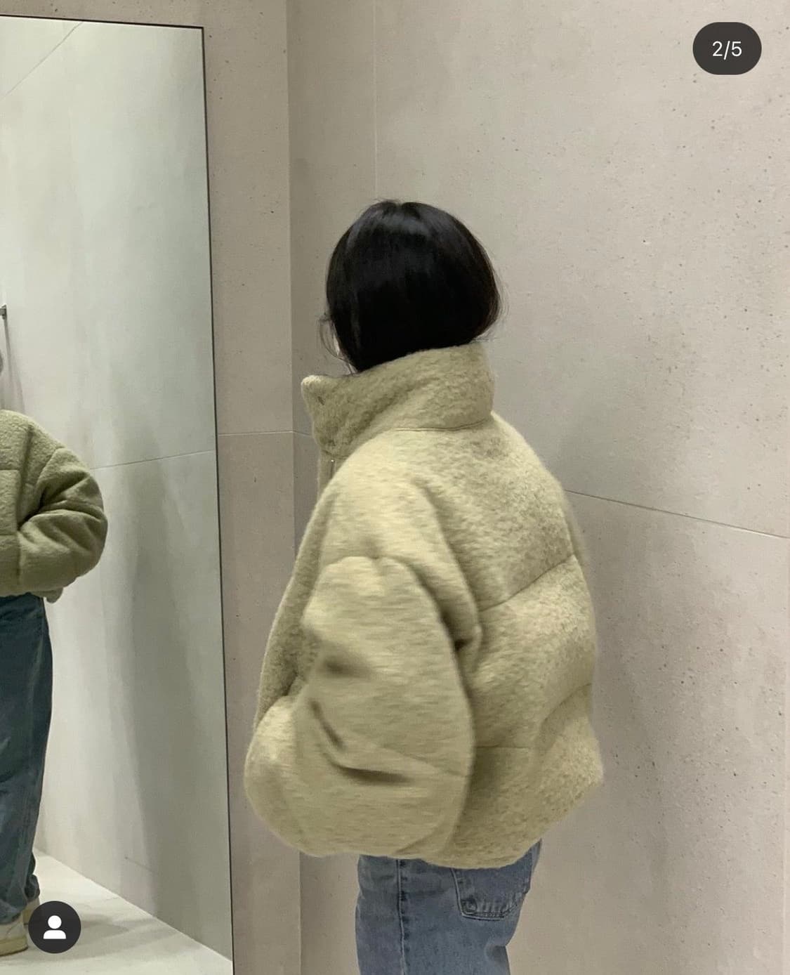 Monoha 모노하 부클 숏패딩(구스다운) 상품이미지2