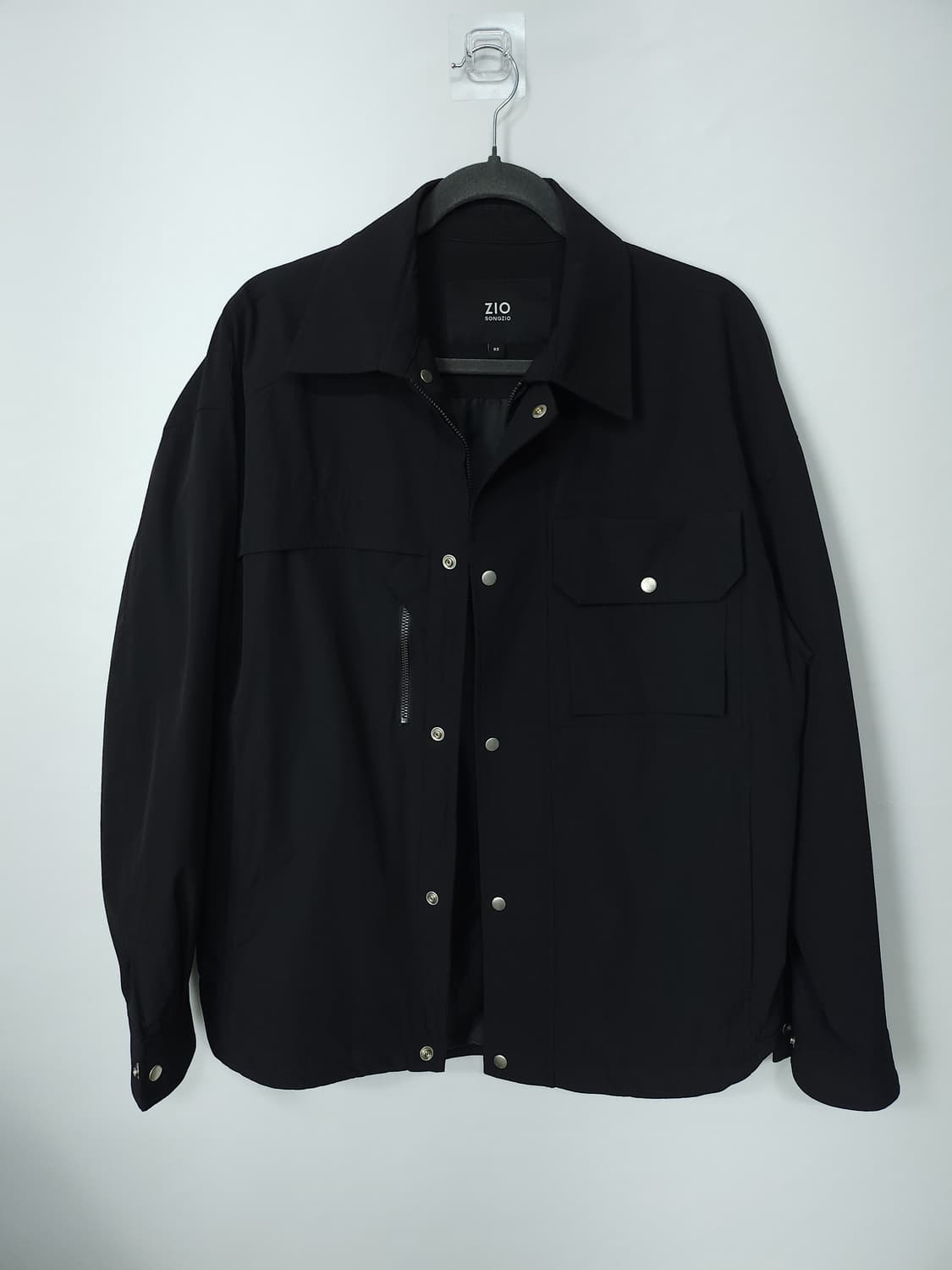 송지오 옴므 블랙 셔츠 자켓 95 M 상품이미지1