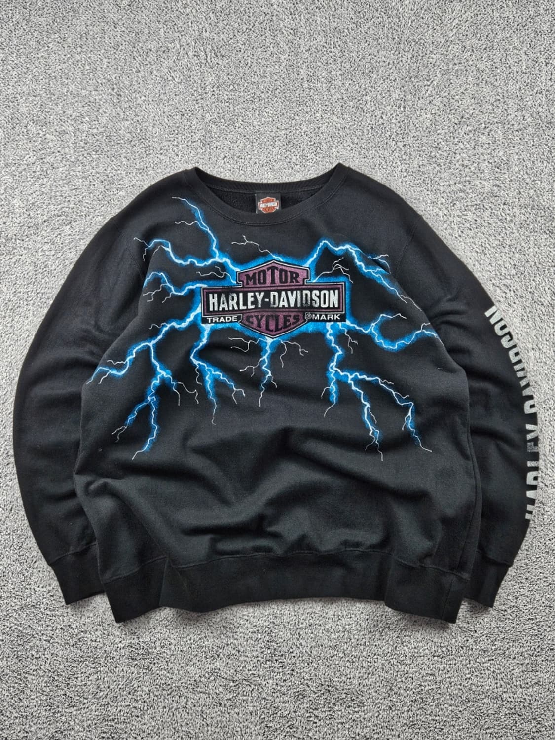 할리데이비슨 썬더 드로잉 커스텀 맨투맨 스웻 셔츠 (2XL) / 9294 상품이미지1
