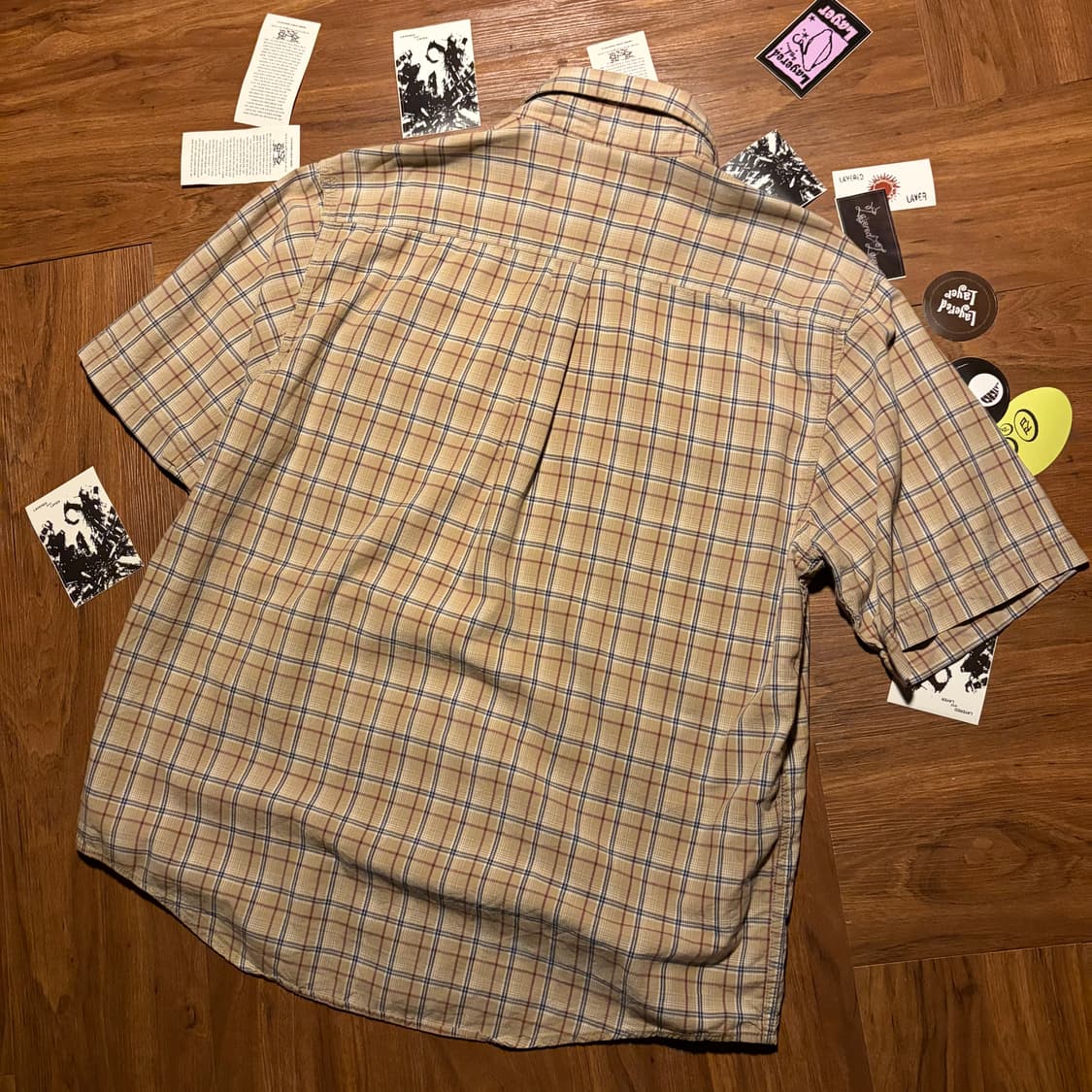 Carhartt beige check shirt xl 상품이미지2