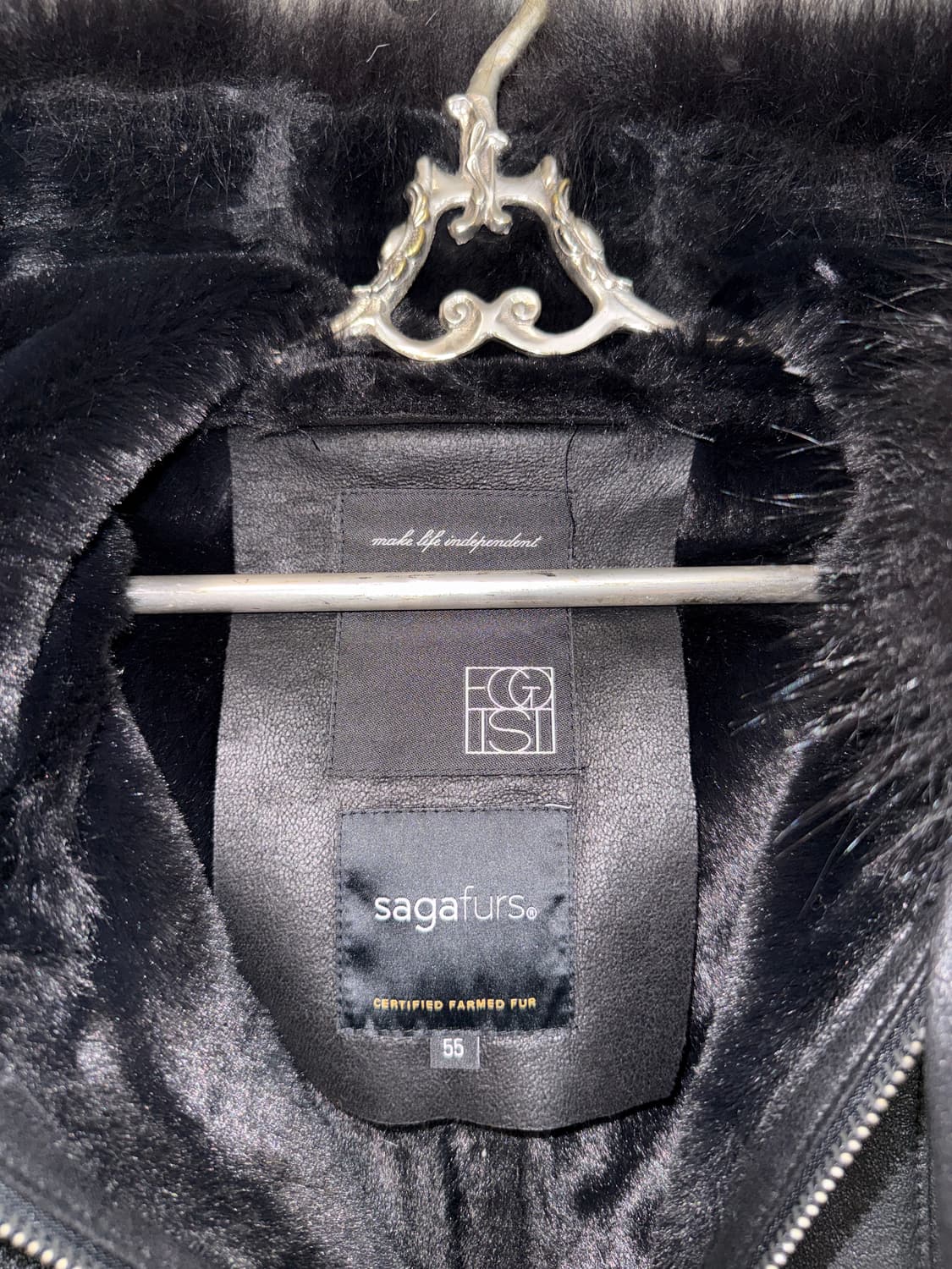 Egoist SAGA fox fur maxi hood mustang  상품이미지4
