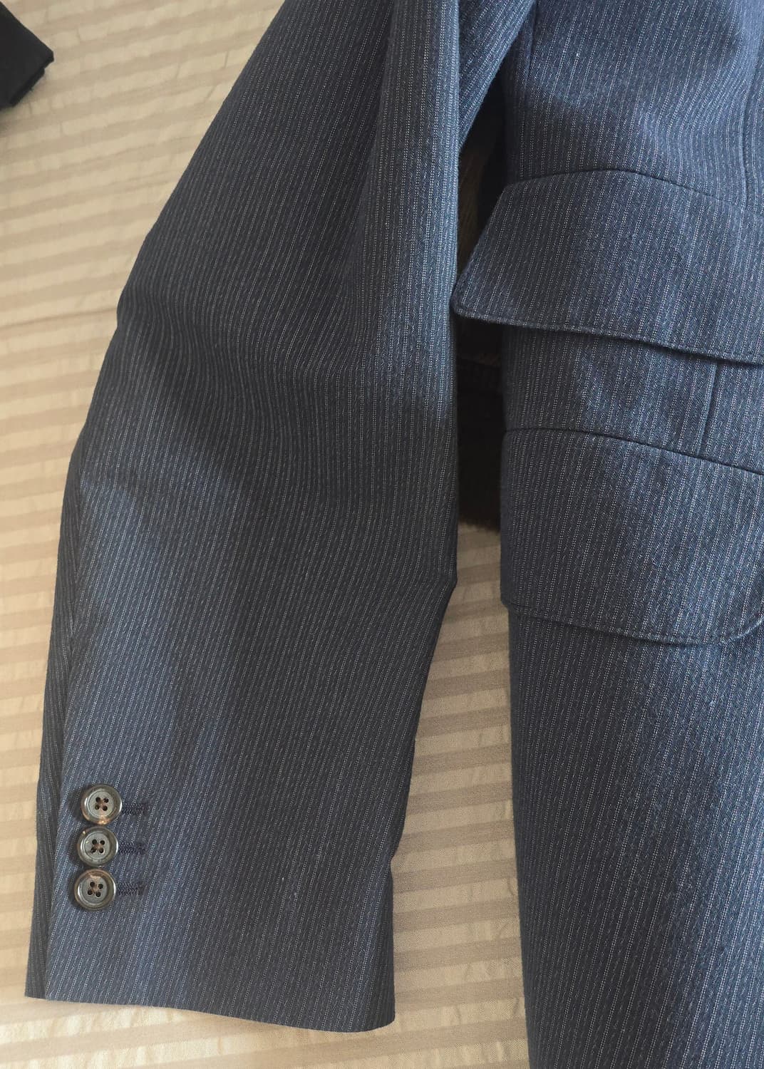 RRL 테일러링 코튼 핀스트라이프 자켓 (Made in Italy 상품이미지5