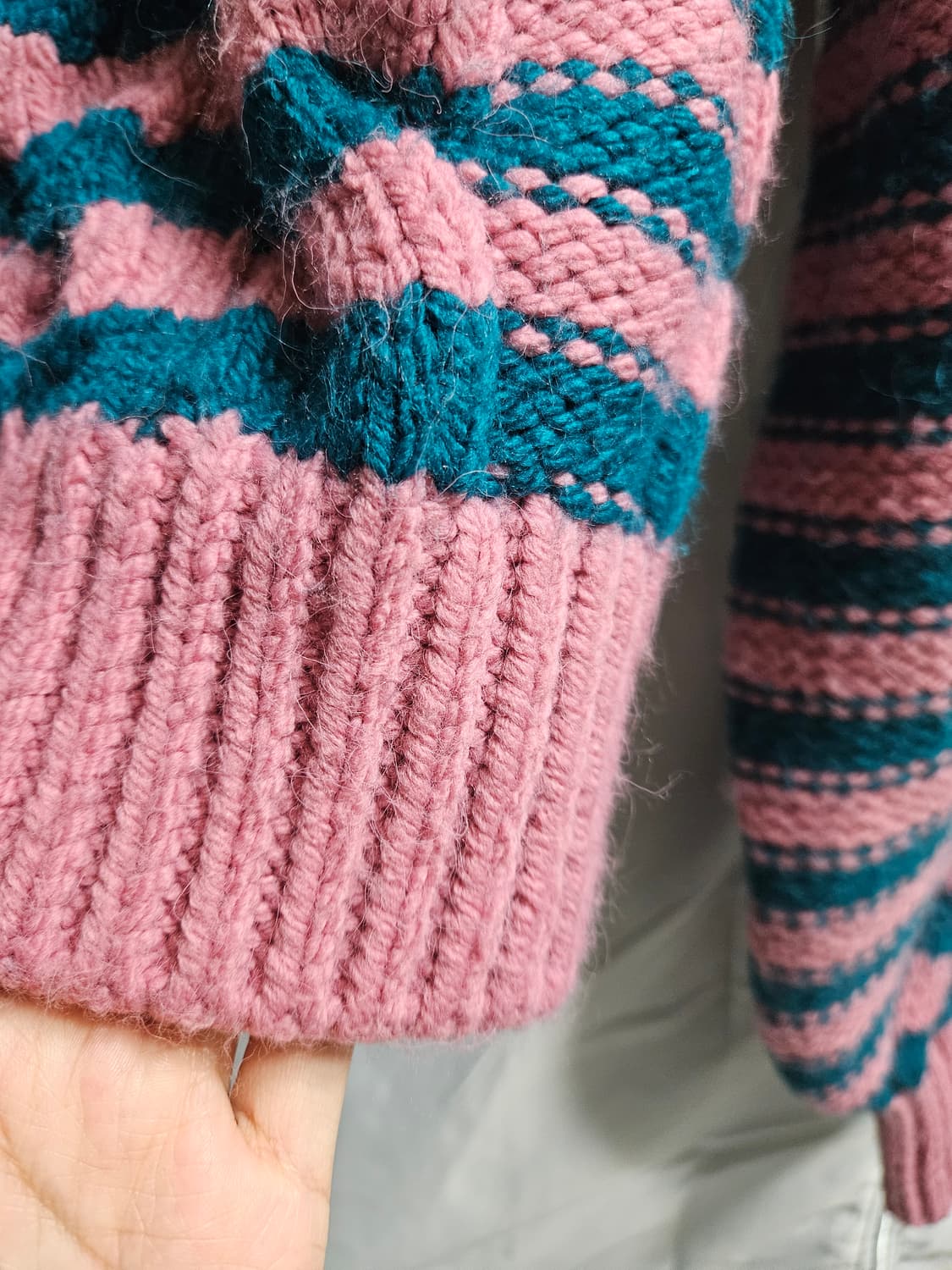 자라 인디핑크 카라 폼폼 단추 니트 상품이미지5