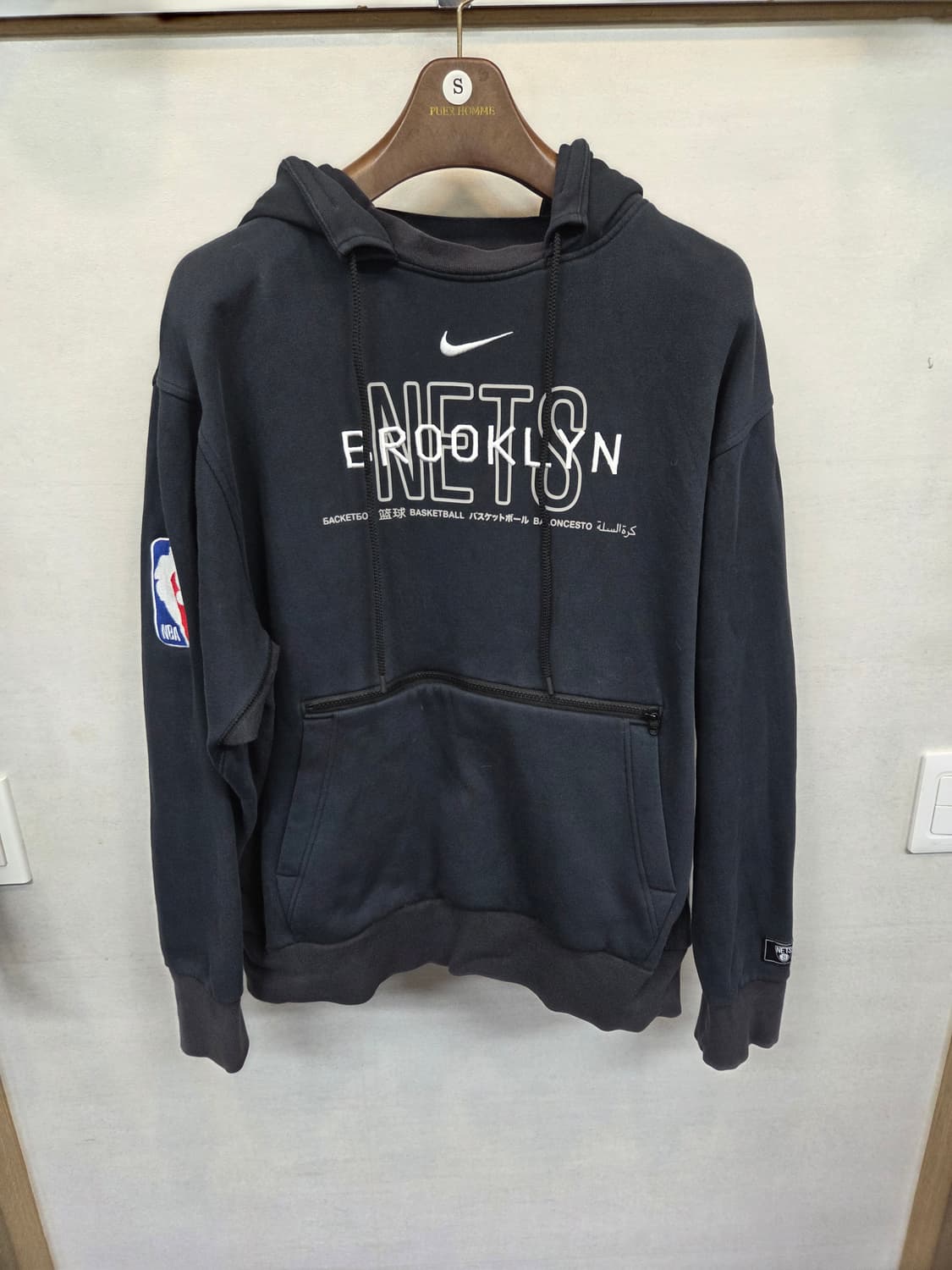 나이키 nba 브루클린 넷츠 기모 후드티 L 상품이미지1