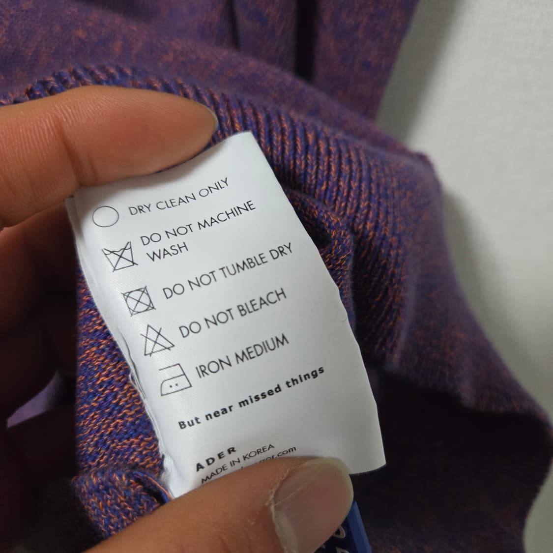 아더에러 21ss 언밸런스 니트 베스트 (태그 포함)/ 남성 조끼 / 남 상품이미지3