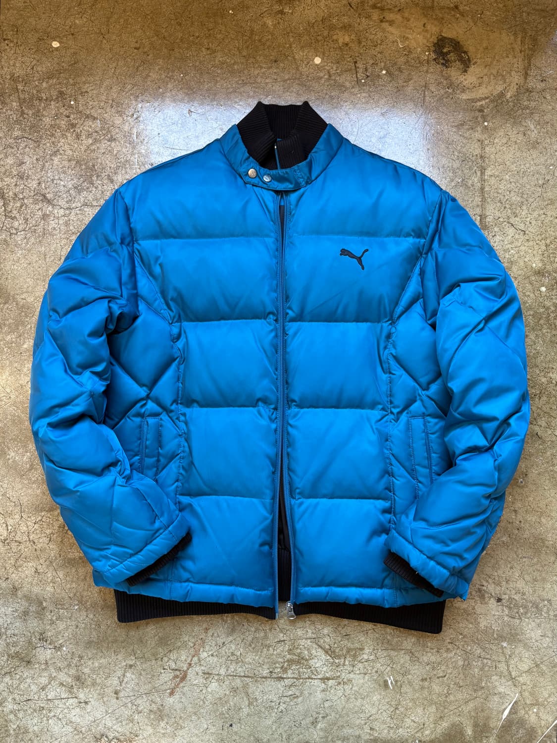 PUMA 다운 오리털 스냅 밴딩 패딩 상품이미지1