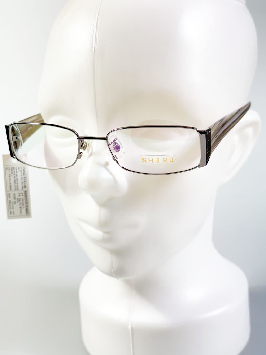 HARU 건메탈 슬림 스퀘어 프레임 빈티지 안경 상품이미지8