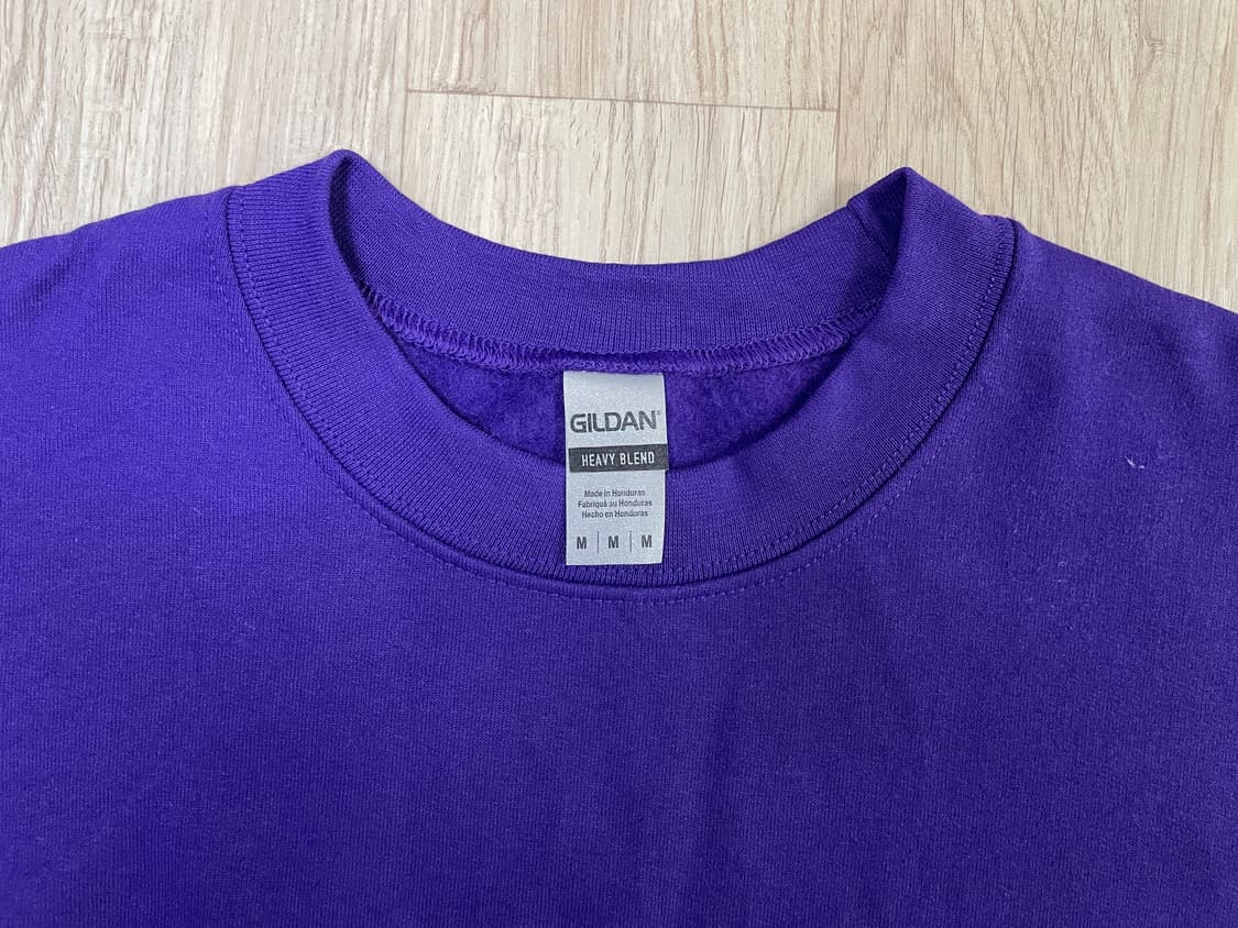 100) Vtg 길단 미대학 빅로고 퍼플 맨투맨(데드스탁) 상품이미지4