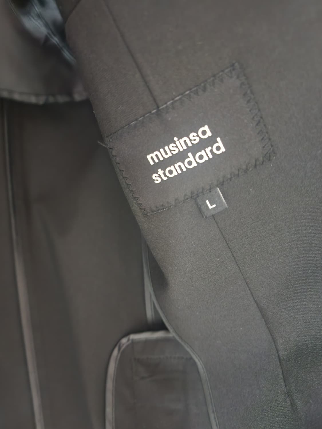 (거의 새상품)쿨탠다드 릴렉스드 베이식 블레이저 L(100~105) 블랙 상품이미지4