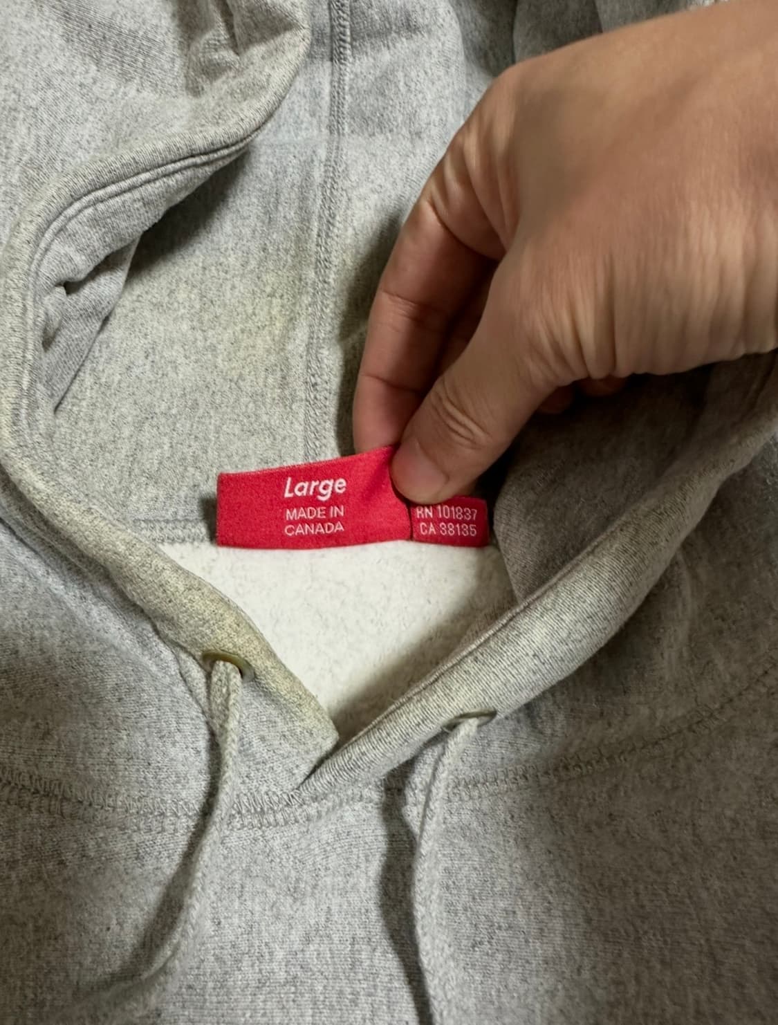 슈프림 자수 후드티 L 상품이미지3