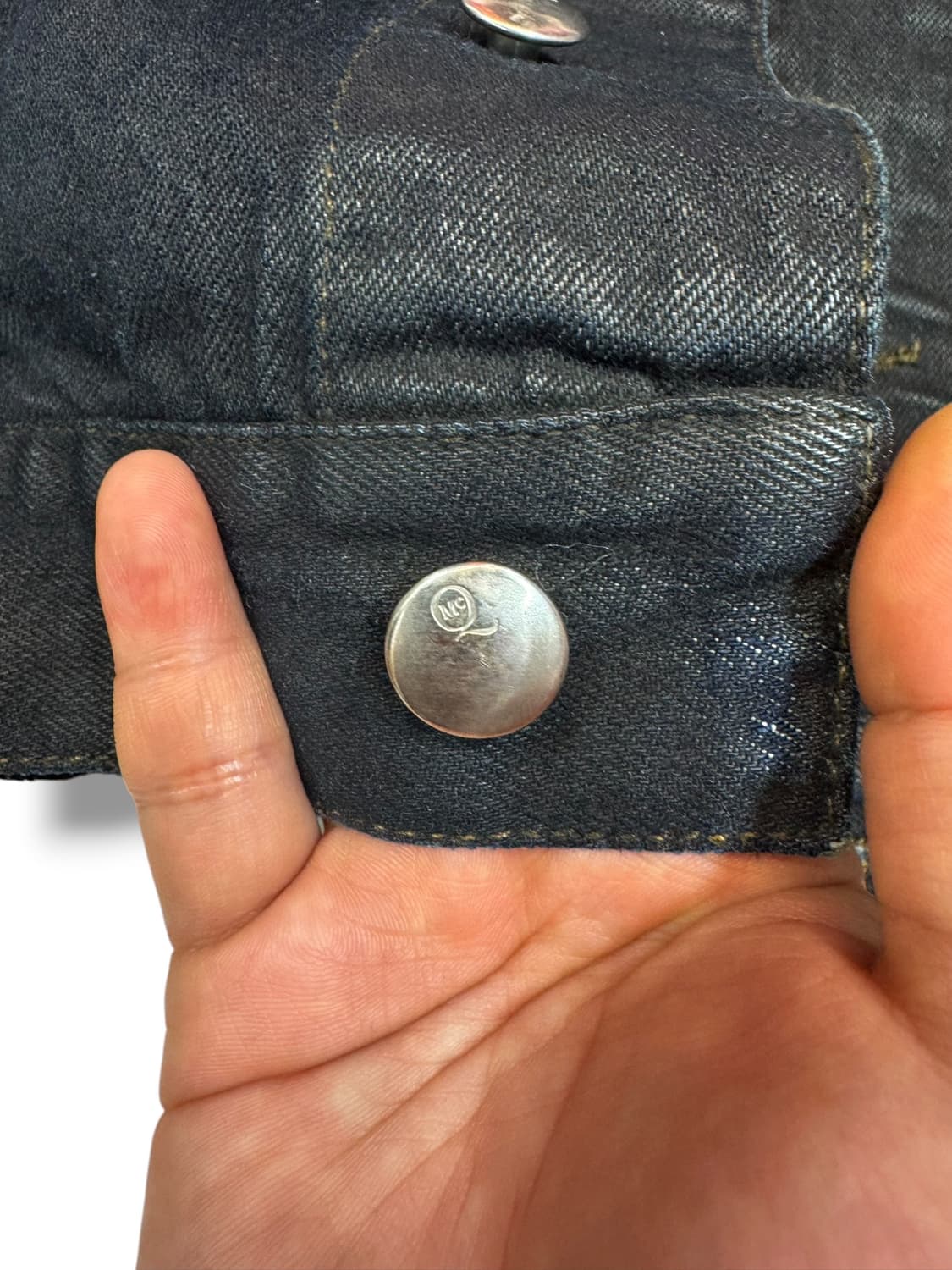 알렉산더 맥퀸 MCQ 오버다이드 흑청 트러커 자켓 made in ITAL 상품이미지3