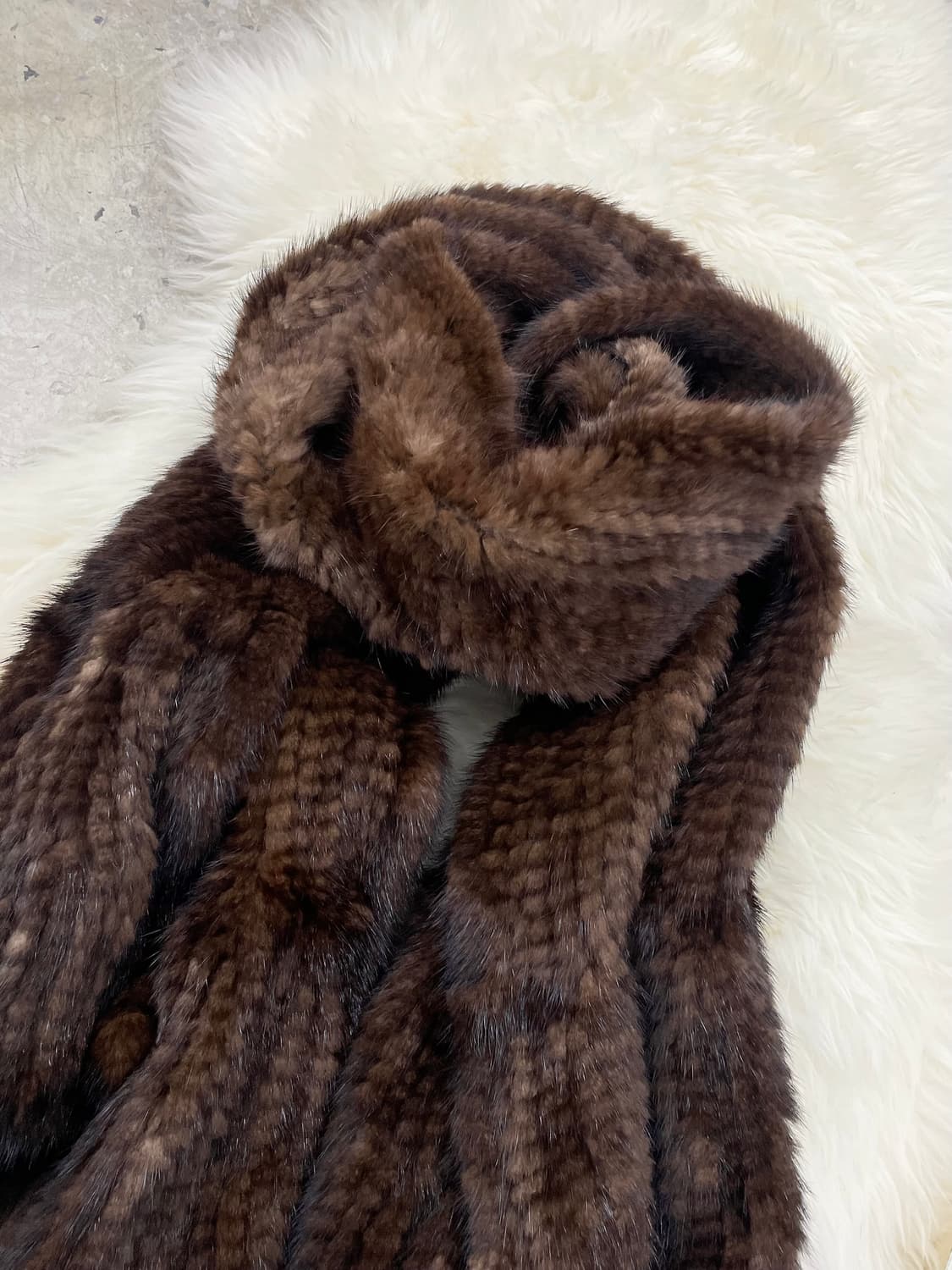 브라운 밍크 100% 숄/머플러 상품이미지6