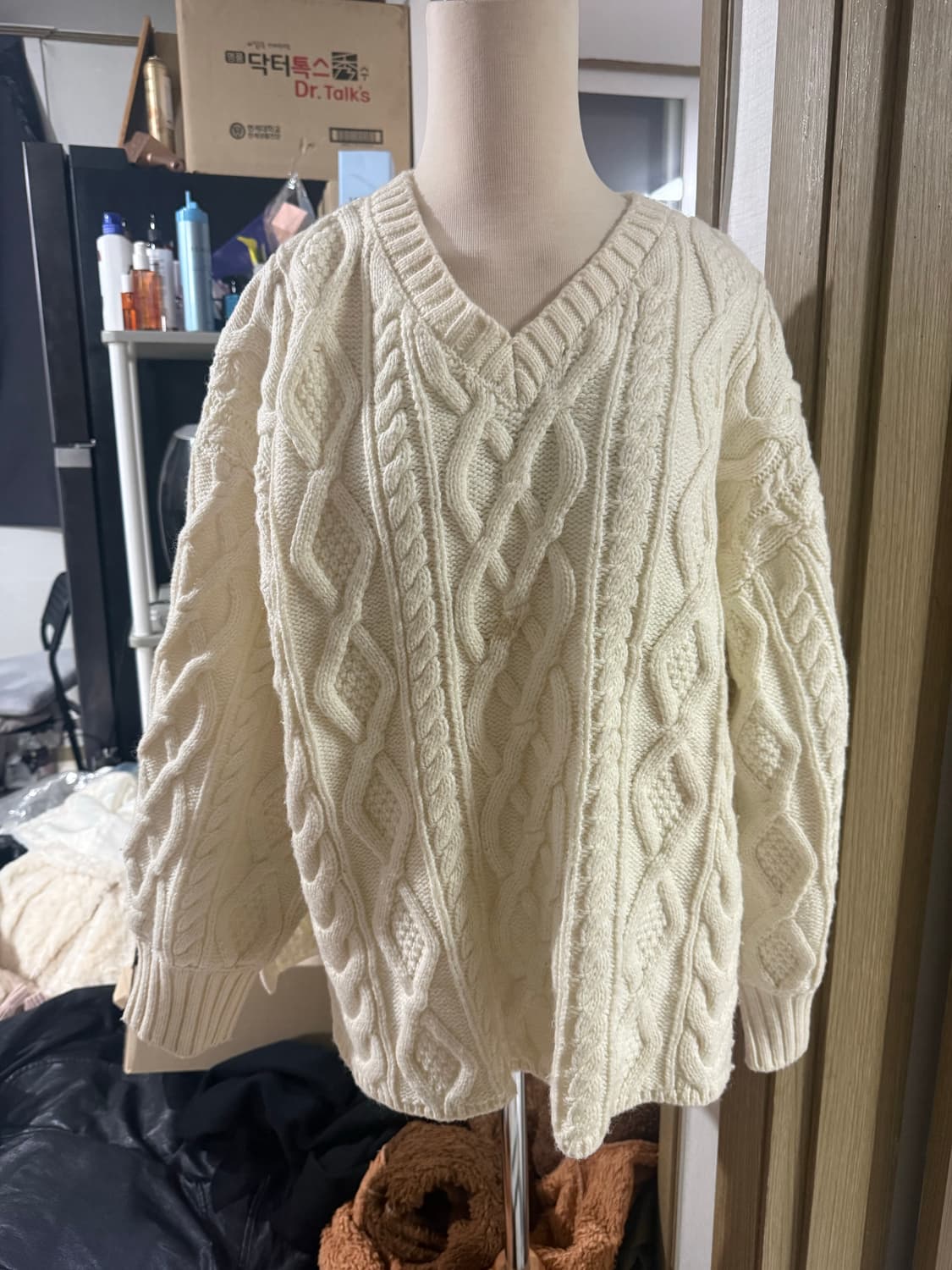 빈티지 아이보리 니트 상품이미지1