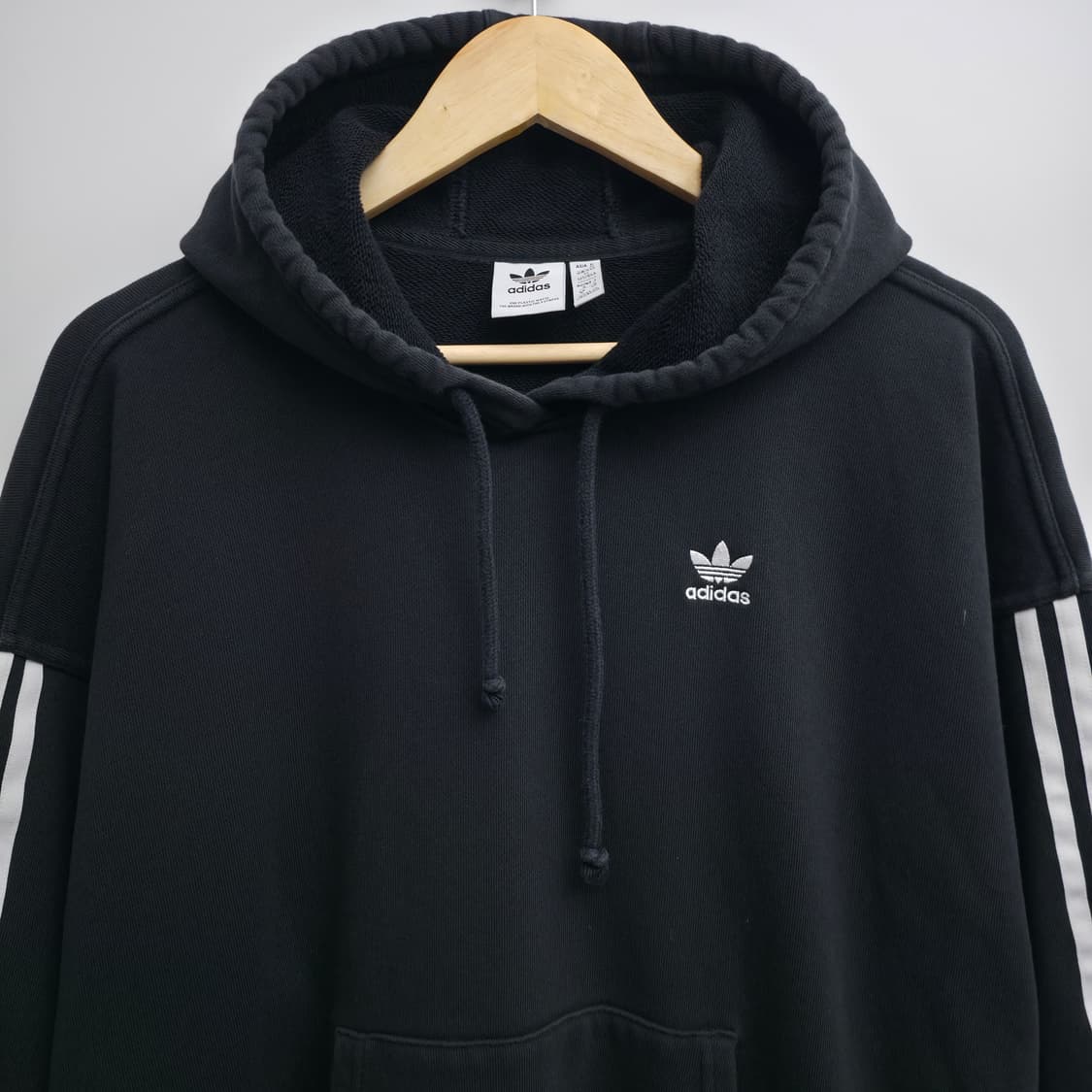 [S] 아디다스 블랙 후드티 상품이미지2