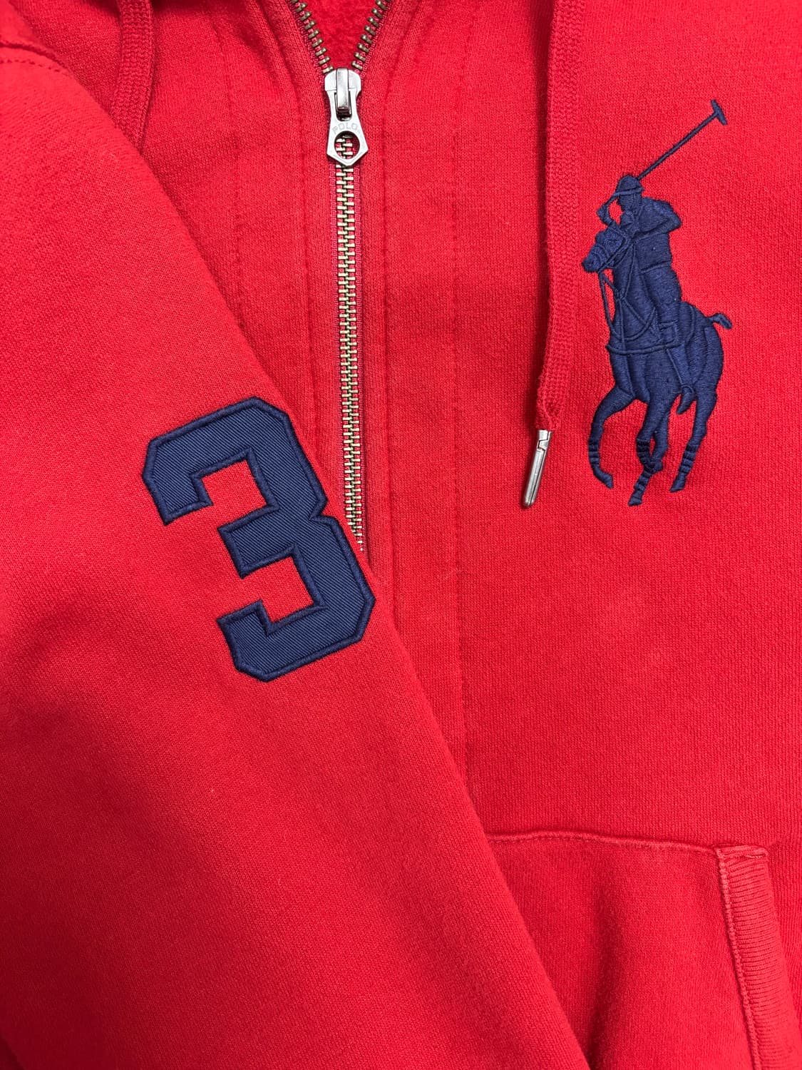 폴로 랄프로렌 후드집업 레드 상품이미지5