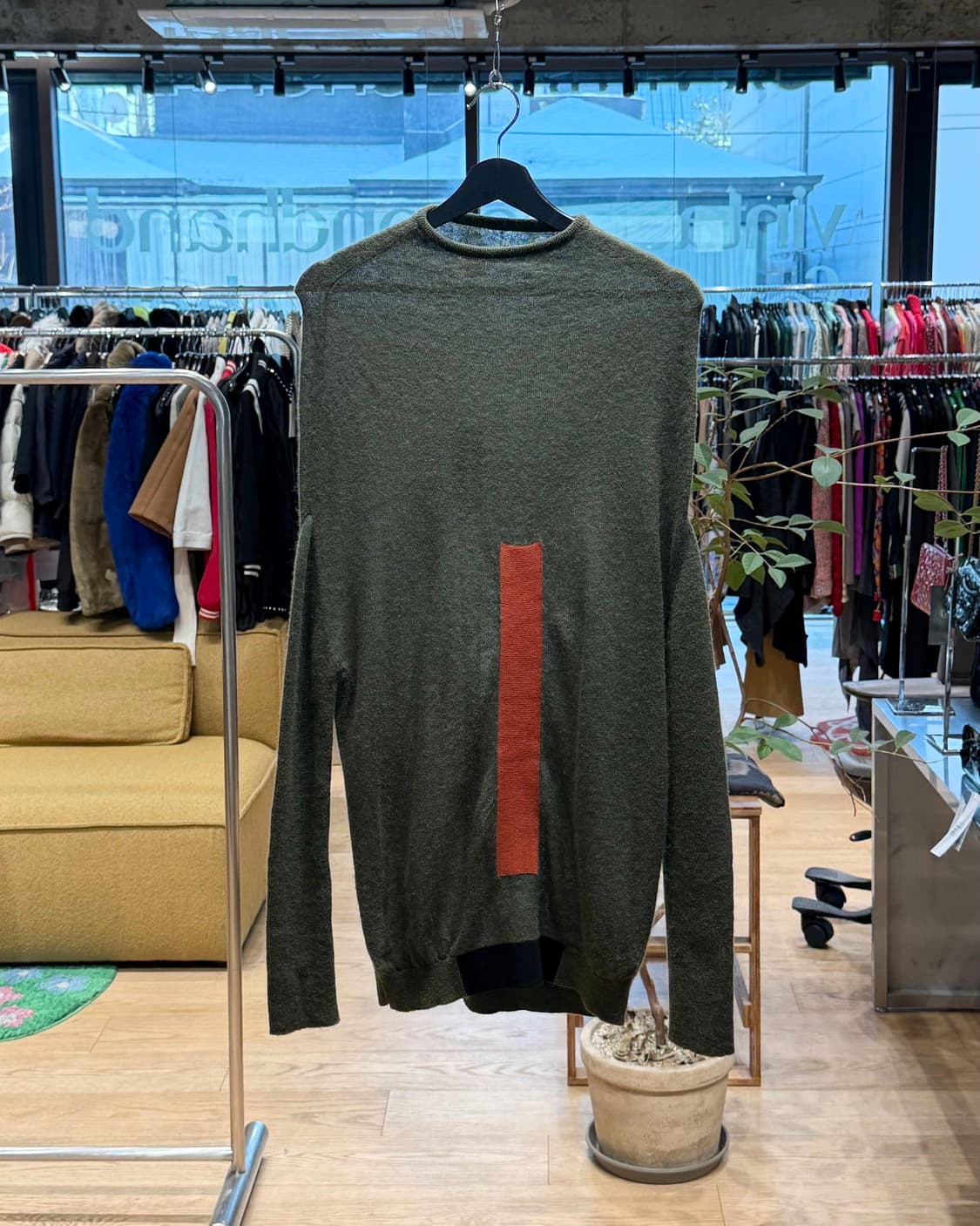 릭 오웬스 브라운 알파카 혼방 니트  상품이미지1