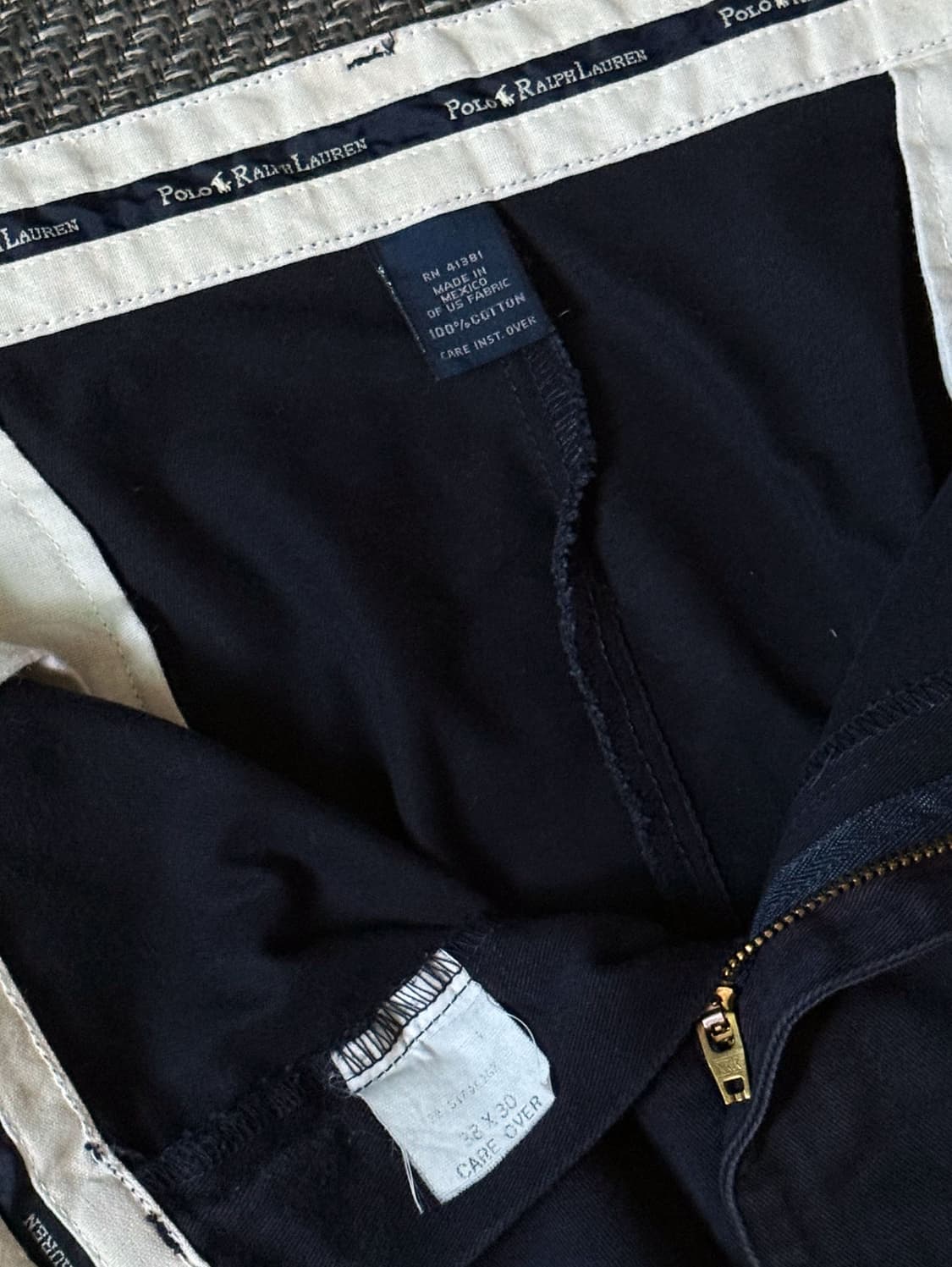 (38) 90s 폴로 랄프로렌 앤드류 더블 플리츠 치노 팬츠(38) 90 상품이미지4