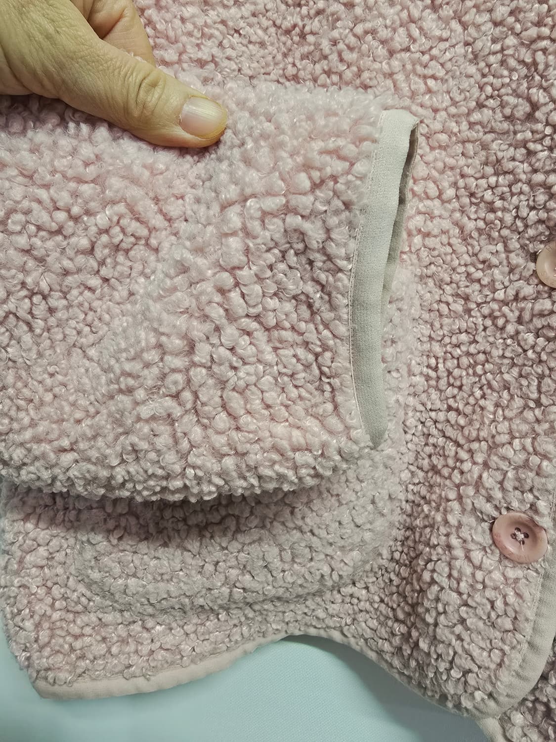 헤지스골프웨어 뽀글이 플리스 자켓 상품이미지4