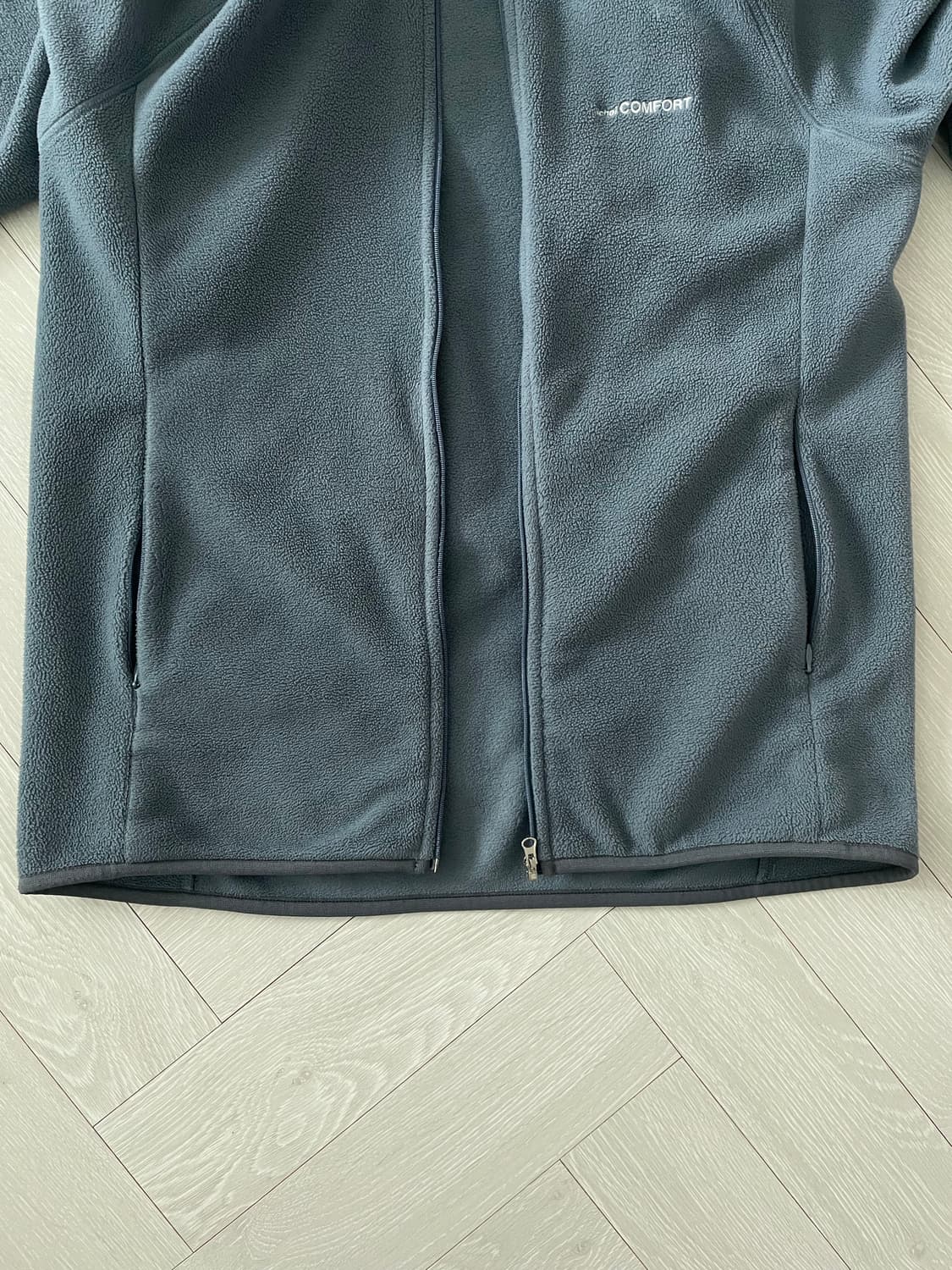 24-006 FLEECE ZIP HOODIE (cool grey) 2 상품이미지4