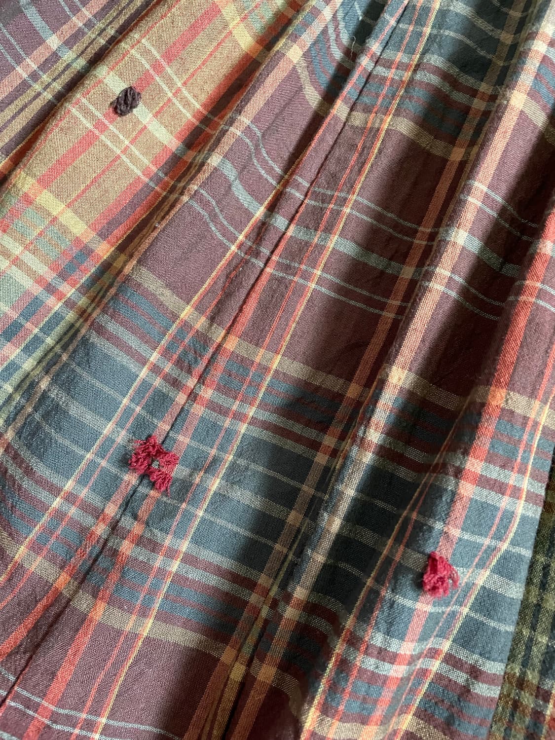     빈티지 체크 플레어 롱스커트 상품이미지3