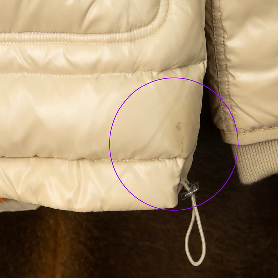 [L] 00s 디젤 덕다운 자켓 베이지 MO-2475  상품이미지6