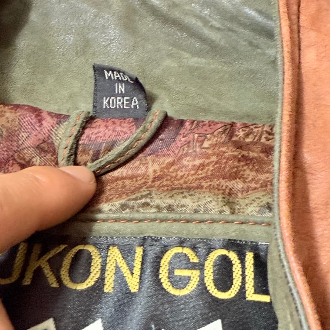 Rare youkon gold 한국 빈티지 레더 레어 자켓 (42) 상품이미지5