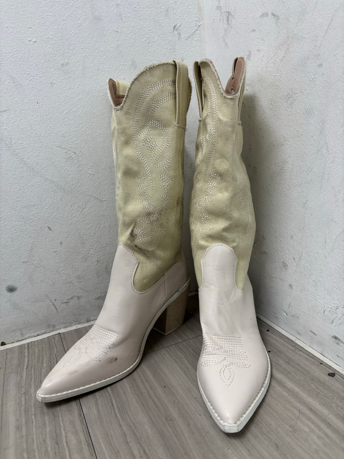 White&Ivory Western Long Boots 상품이미지8