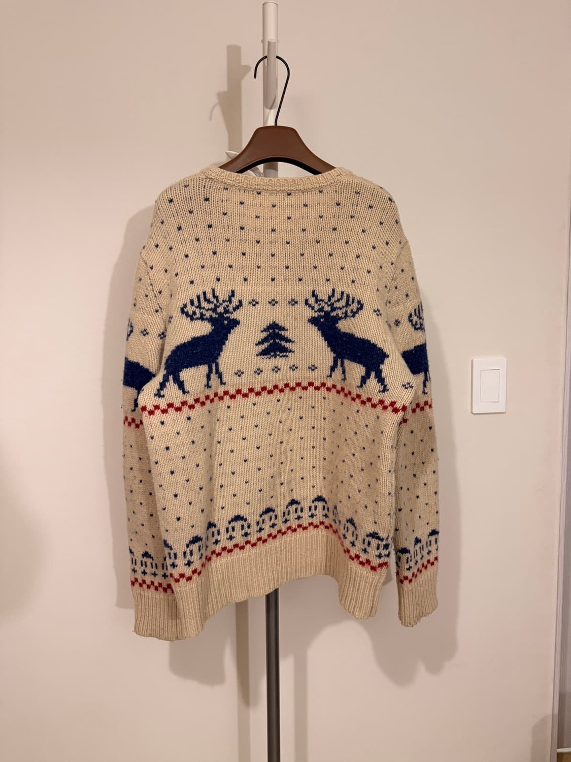 베이지 노르딕 빈티지 울 스웨터 상품이미지5